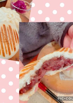 ホットサンドメーカーでおやき風あんまん-レシピのメイン写真