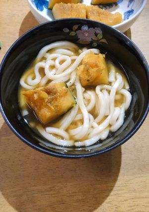 かぼちゃうどん-レシピのメイン写真