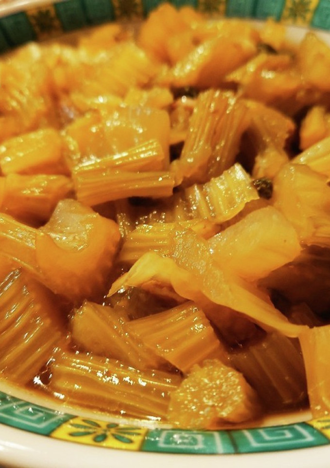 炊飯器で　セロリ　の煮物-レシピのメイン写真