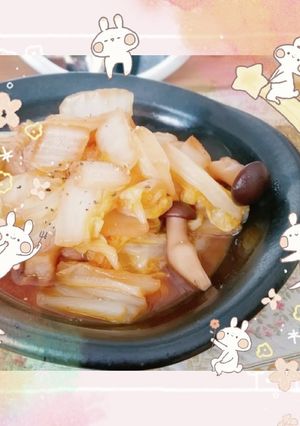 マクロビ☆白菜しめじのポン酢炒め-レシピのメイン写真
