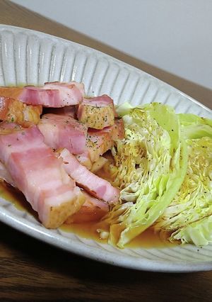 ベーコンとキャベツの焼き浸し-レシピのメイン写真