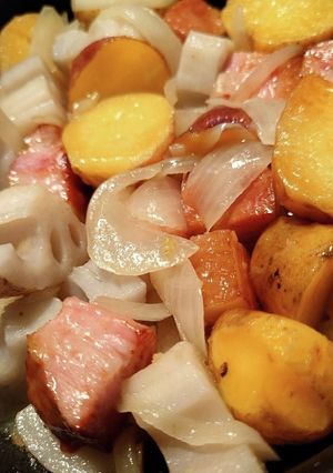 ベーコンブロックのエチュベ-レシピのメイン写真