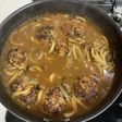 カレー煮込みの白菜ハンバーグ