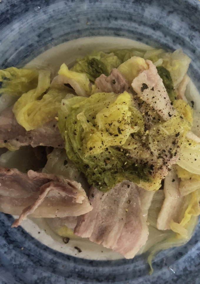 白だし　白菜と豚バラの炊いたん-レシピのメイン写真