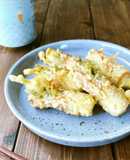 簡単♪大葉ちくわのチーズフリッター