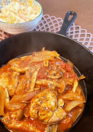 シロさんの鶏肉のトマト煮込み-レシピのメイン写真