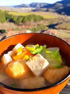 自家製麦味噌で野菜と豆腐の味噌汁-レシピのメイン写真