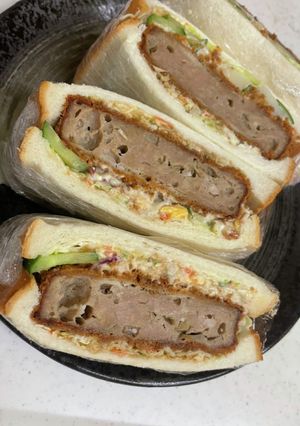カロリーおばけなメンチカツサンド-レシピのメイン写真