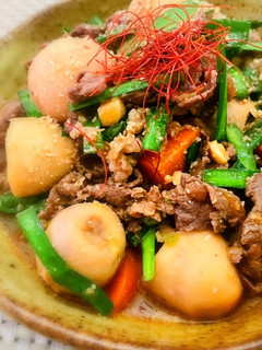 里芋で作る♡ピリ辛韓国風肉じゃが-レシピのメイン写真