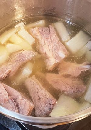 シンプル簡単！スペアリブと大根の塩煮-レシピのメイン写真