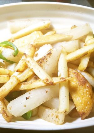冷凍フライドポテトと大根のいためもの-レシピのメイン写真