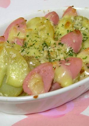 魚肉ソーセージとポテトのヘルシーグラタン-レシピのメイン写真