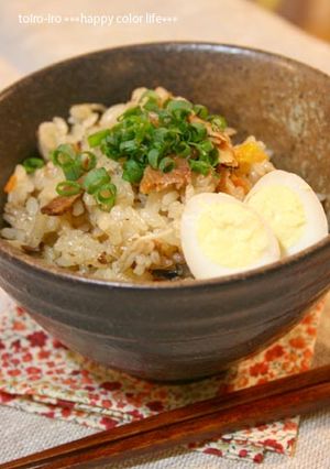 さんまの蒲焼き缶詰de簡単炊き込みご飯★-レシピのメイン写真