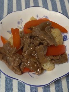 牛肉とカリフラワーの炒めもの☆-レシピのメイン写真