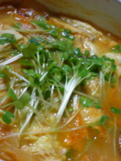 豆腐キムチ雑炊-レシピのメイン写真