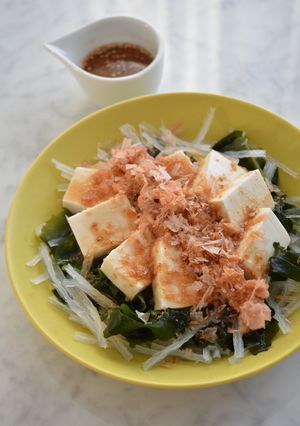 糸寒天の海藻豆腐サラダ-レシピのメイン写真