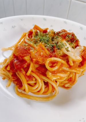 簡単♡トマトとモッツァレラチーズのパスタ-レシピのメイン写真