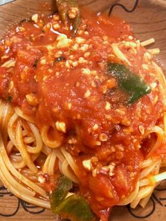 【覚書】タコとトマトのスパゲティ-レシピのメイン写真