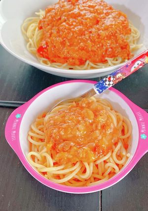 幼児、子ども向き♡給食ミートソーススパ♪-レシピのメイン写真