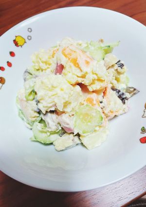 いぶりがっこポテトサラダ-レシピのメイン写真