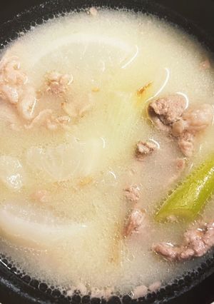 2月の味噌汁★かぶと長ねぎの豚汁-レシピのメイン写真