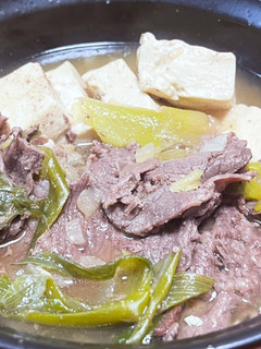 めんつゆだけで旨し♡牛肉と豆腐の煮込み-レシピのメイン写真