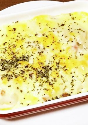 餅とベーコンのグラタン-レシピのメイン写真
