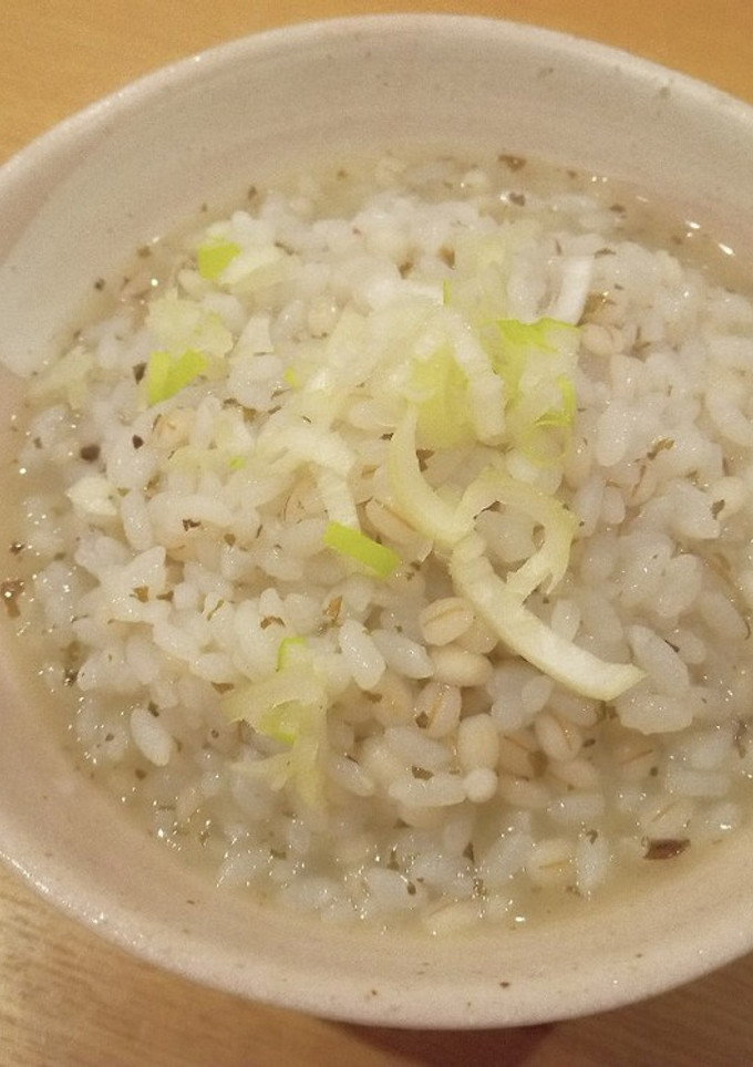 昆布茶とゆかりのお粥-レシピのメイン写真