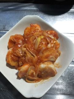 ネギも上手い!エビチリ-レシピのメイン写真