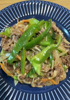 牛肉ピーマン炒め-レシピのメイン写真