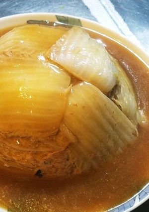白菜とひき肉の重ね蒸し-レシピのメイン写真