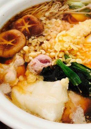 あったまる〜♡間違いない味の鍋焼きうどん-レシピのメイン写真