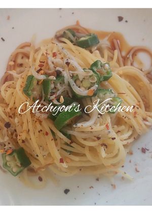 簡単！ちりめん山椒入りしらすパスタ-レシピのメイン写真