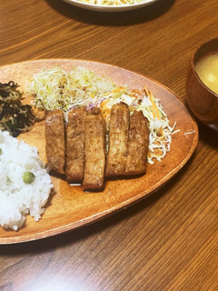 糖尿対策ワンプレ・豚の厚切りしょうが焼き-レシピのメイン写真