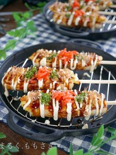 ちくわの器でスティックお好み焼き♪-レシピのメイン写真