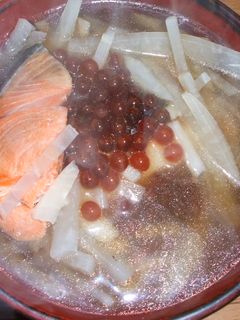 鮭で作る新潟風のお雑煮-レシピのメイン写真