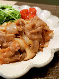 【粉ナシで作る】エリンギと豚の生姜焼き-レシピのメイン写真