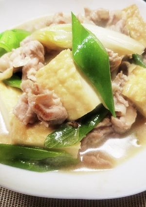 豚肉と厚揚げ、しめじの煮物-レシピのメイン写真