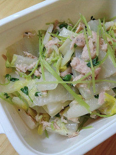 白菜と豆苗のツナサラダ-レシピのメイン写真