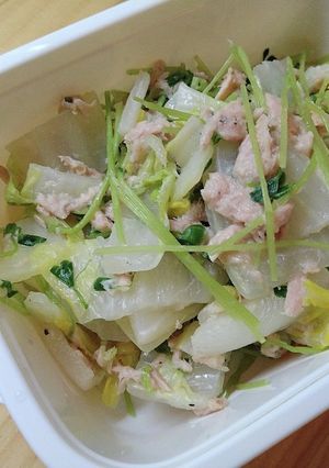 白菜と豆苗のツナサラダ-レシピのメイン写真
