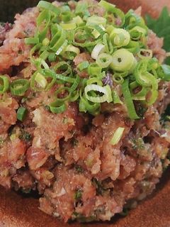 おつまみにピッタリ!薬味たっぷりなめろう-レシピのメイン写真