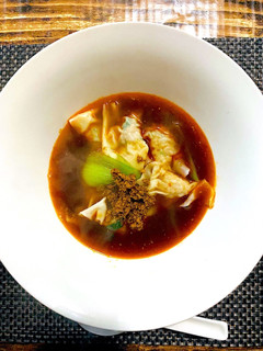 麻辣スープで身体温まる青梗菜ワンタン-レシピのメイン写真