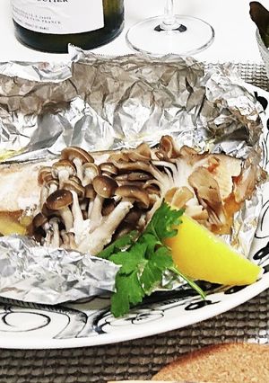 サーモンときのこのホイル焼き-レシピのメイン写真