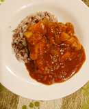 蓮根団子のトマトカレー