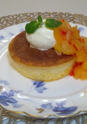 簡単ふわふわ野菜も食べられるパンケーキ-レシピのメイン写真