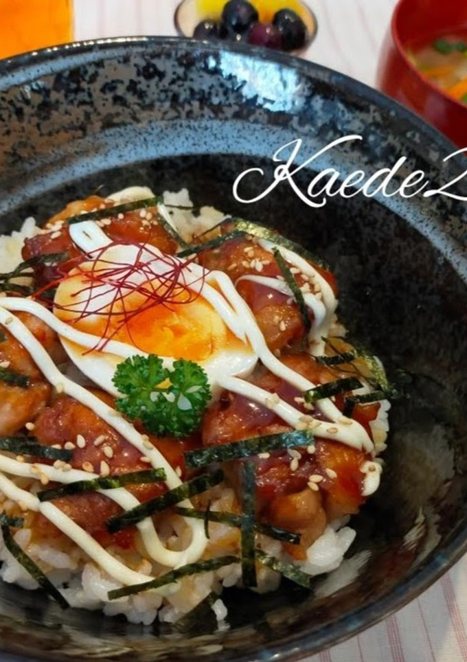 揚げない唐揚げde簡単てりマヨ丼-レシピのメイン写真