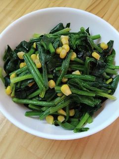 ほうれん草のシンプル炒め-レシピのメイン写真