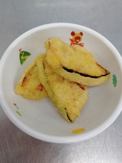 めばえ保育園 かぼちゃの天ぷら-レシピのメイン写真