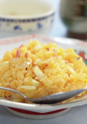 あごだしと昆布だしで、ゆで玉子の炒飯-レシピのメイン写真