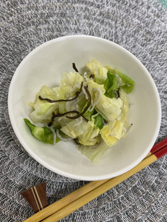 簡単6分!キャベツの塩昆布和え-レシピのメイン写真